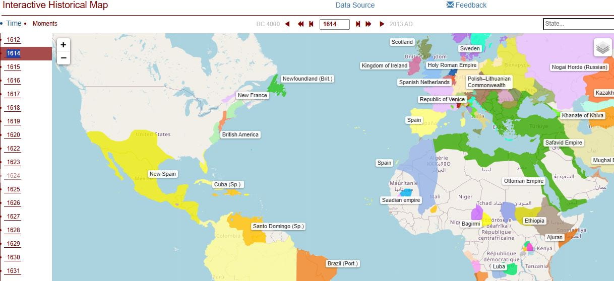 Interactive Historical Map Shows National Boundaries For Thousands Of Interactive 