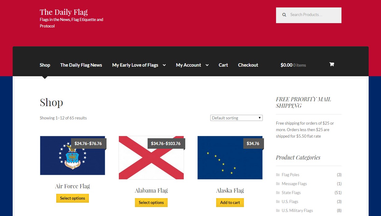 picture of ecommerce website