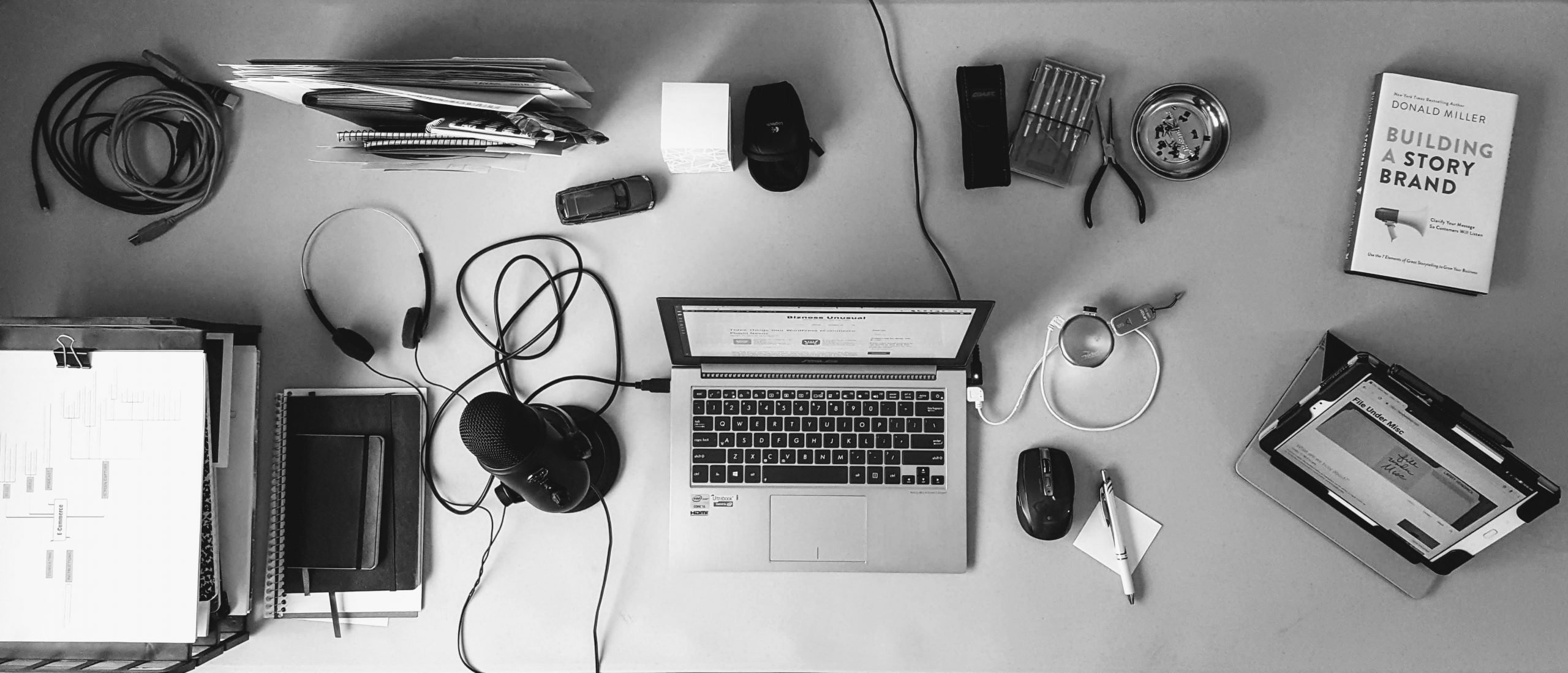 Working at Desk