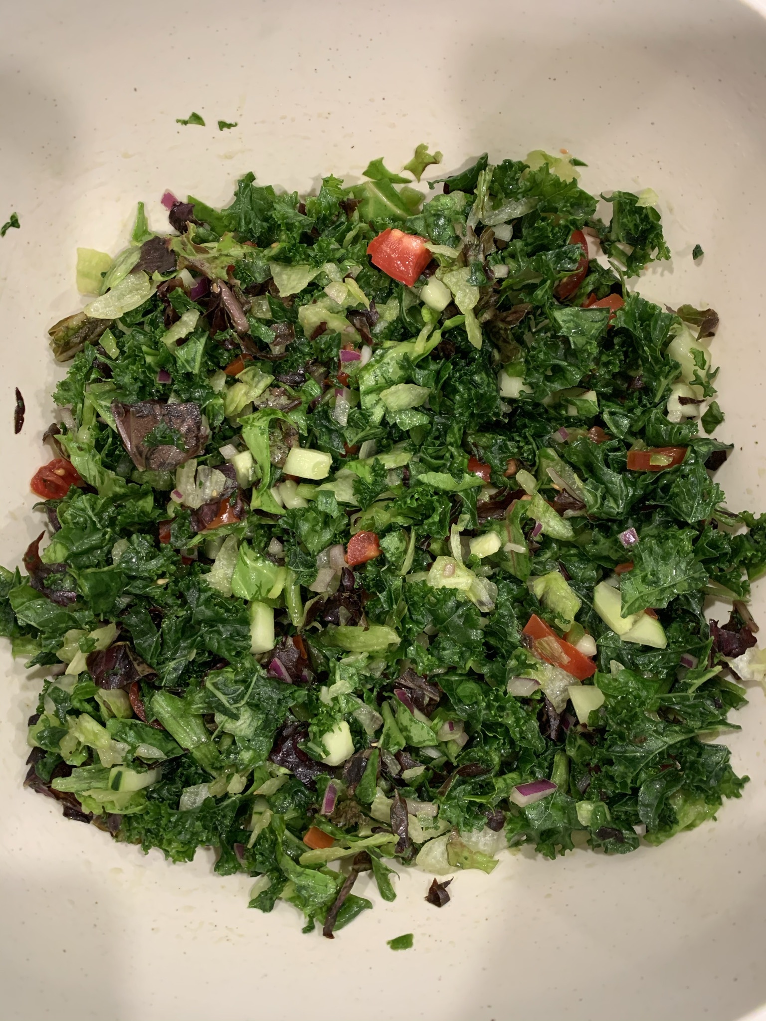 Chopped Kale & Mixed Greens Salad