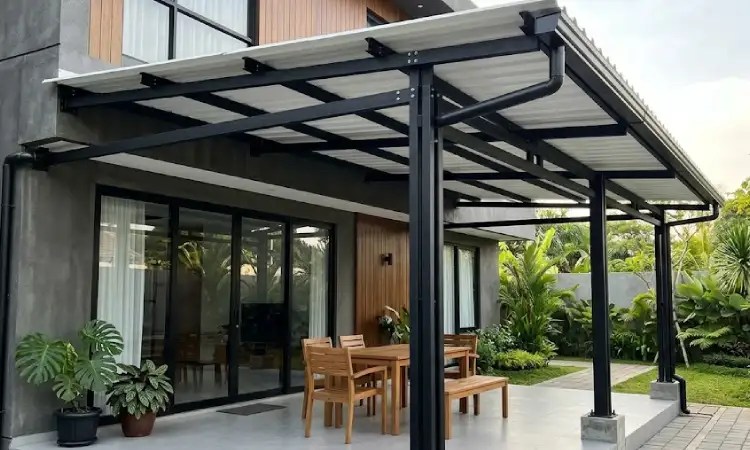 Model Rangka Double Siku Minimalis, Sumber: AI