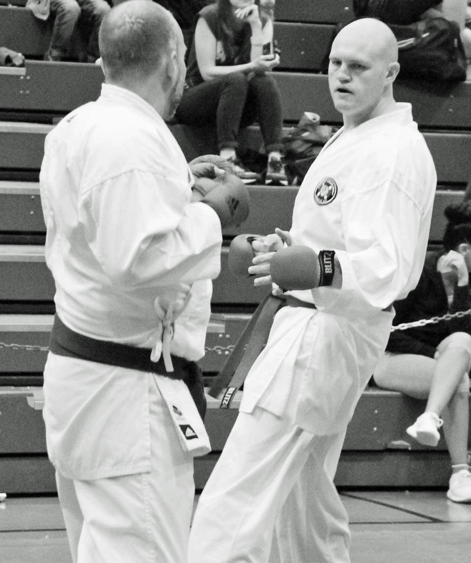Kenny Fighting BW