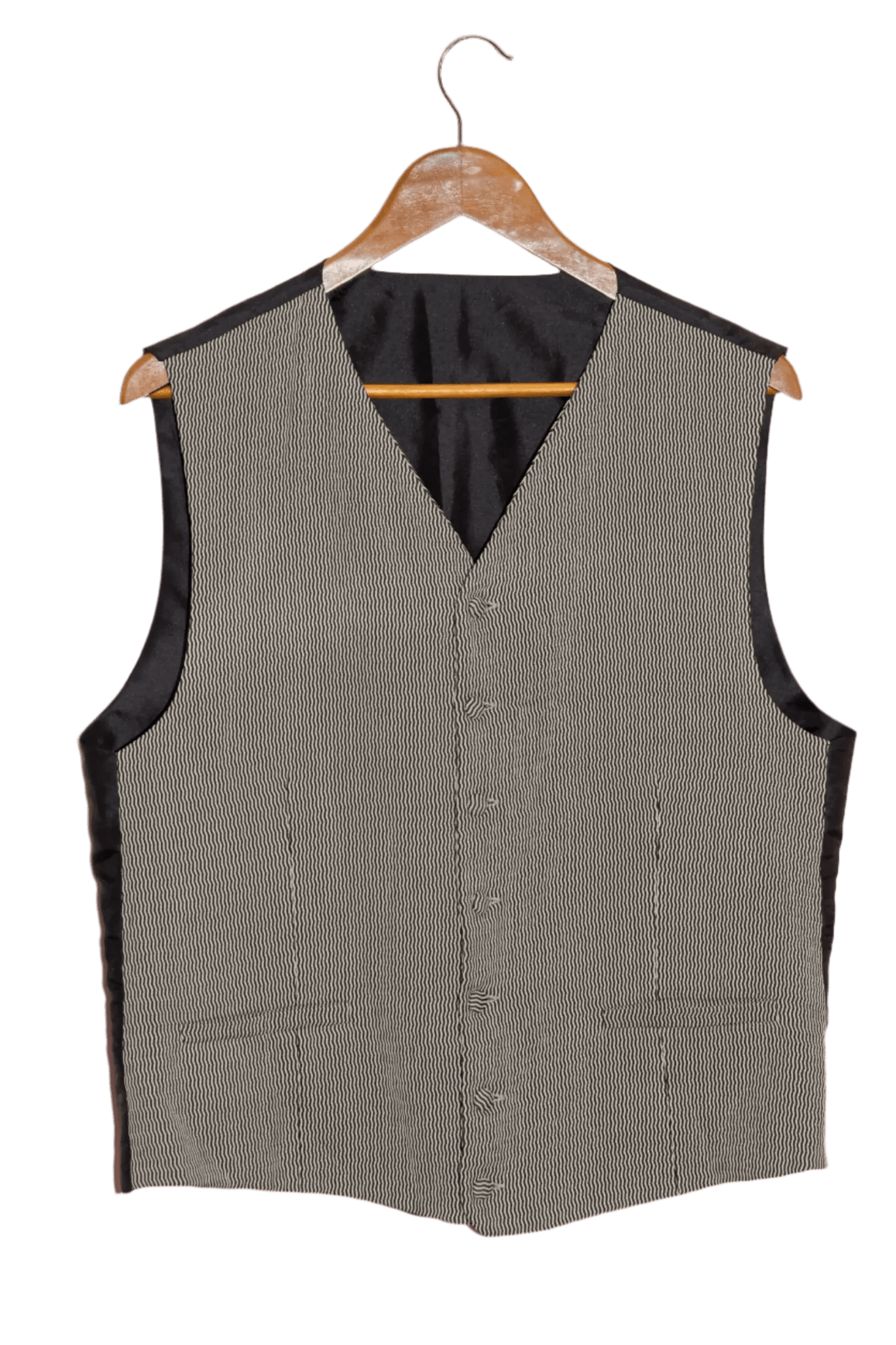 Chaleco Beige Con Botones Forrados Las Traperas