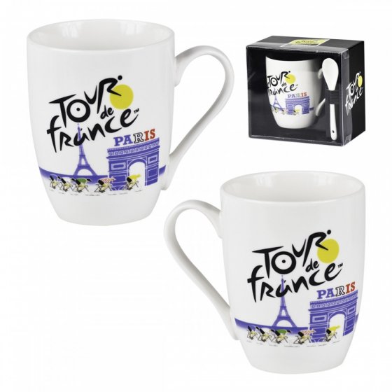 Coffret Mug Tour De France Paris - Tasse + Cuillère Officielle - Neuf, Enesco