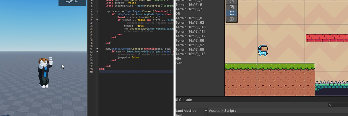 Programaci N De Videojuegos Con Roblox Y Unity La T Rmica Roblox Unity 1 