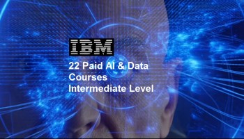 22 Paid AI and data Courses intermediate Level