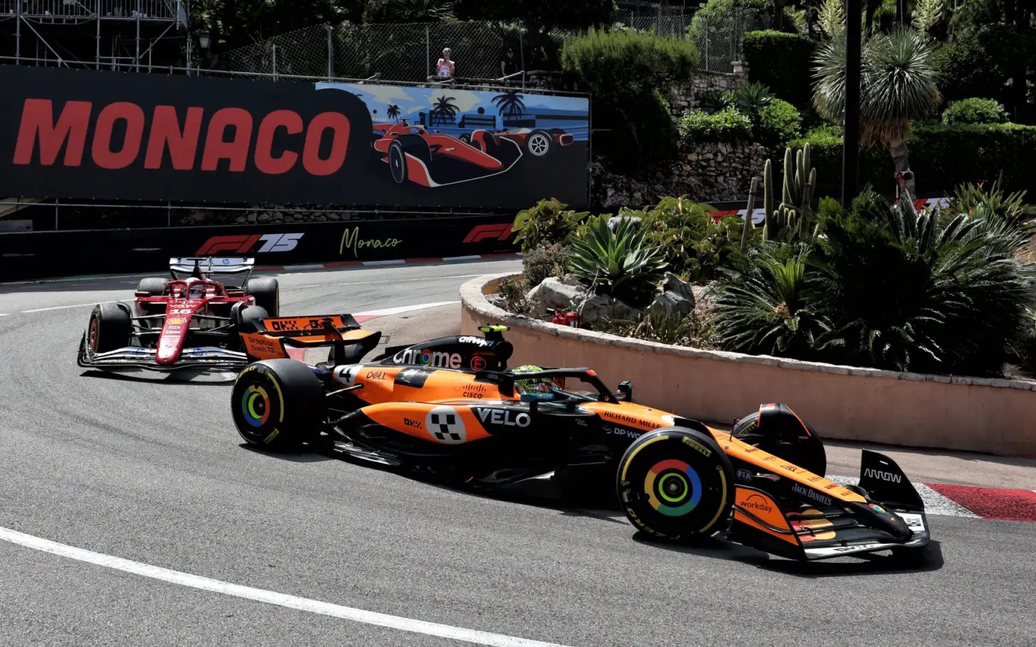 Norris leclerc gp monaco