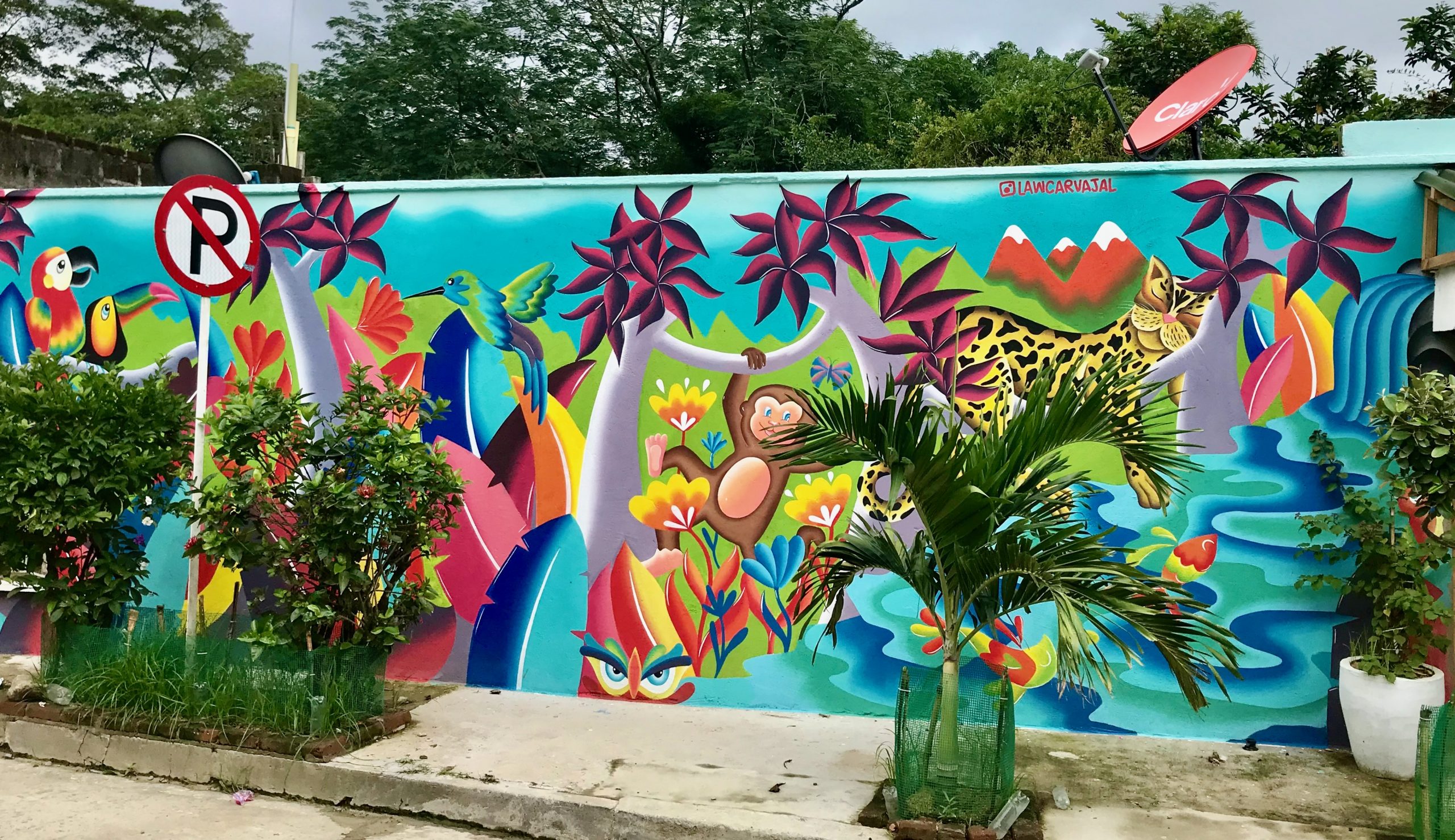 Minca street mural