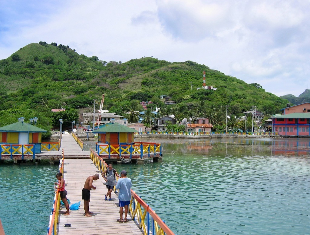 It's all but certain that this dock and surrounding buildings are gone now.