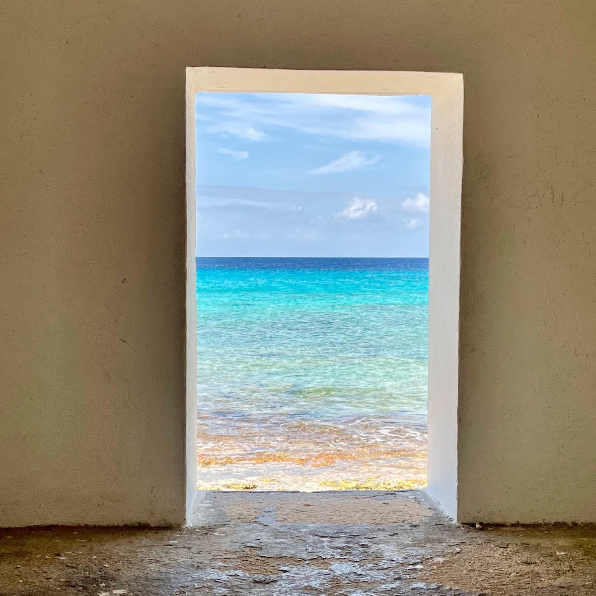 A breathtaking view from one of those slave cabins.