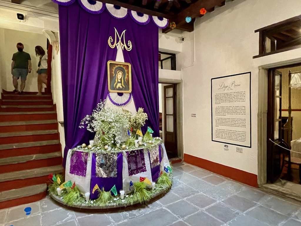 Easter display in the museum lobby