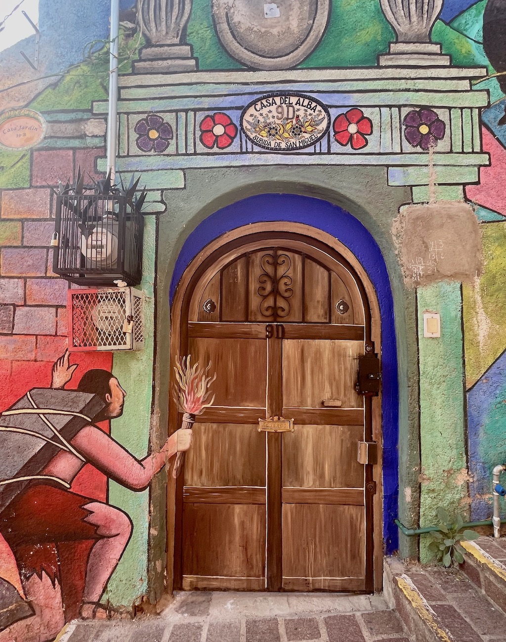 An embellished doorway