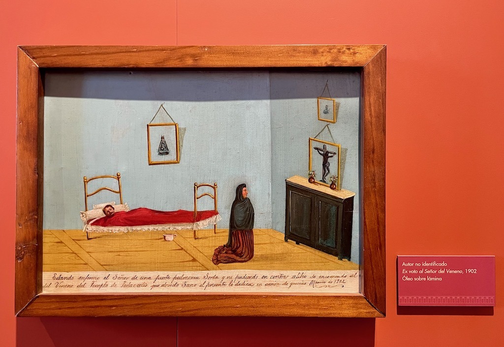 From an exhibit of ex votos, which depict miracles in the lives of ordinary people.
