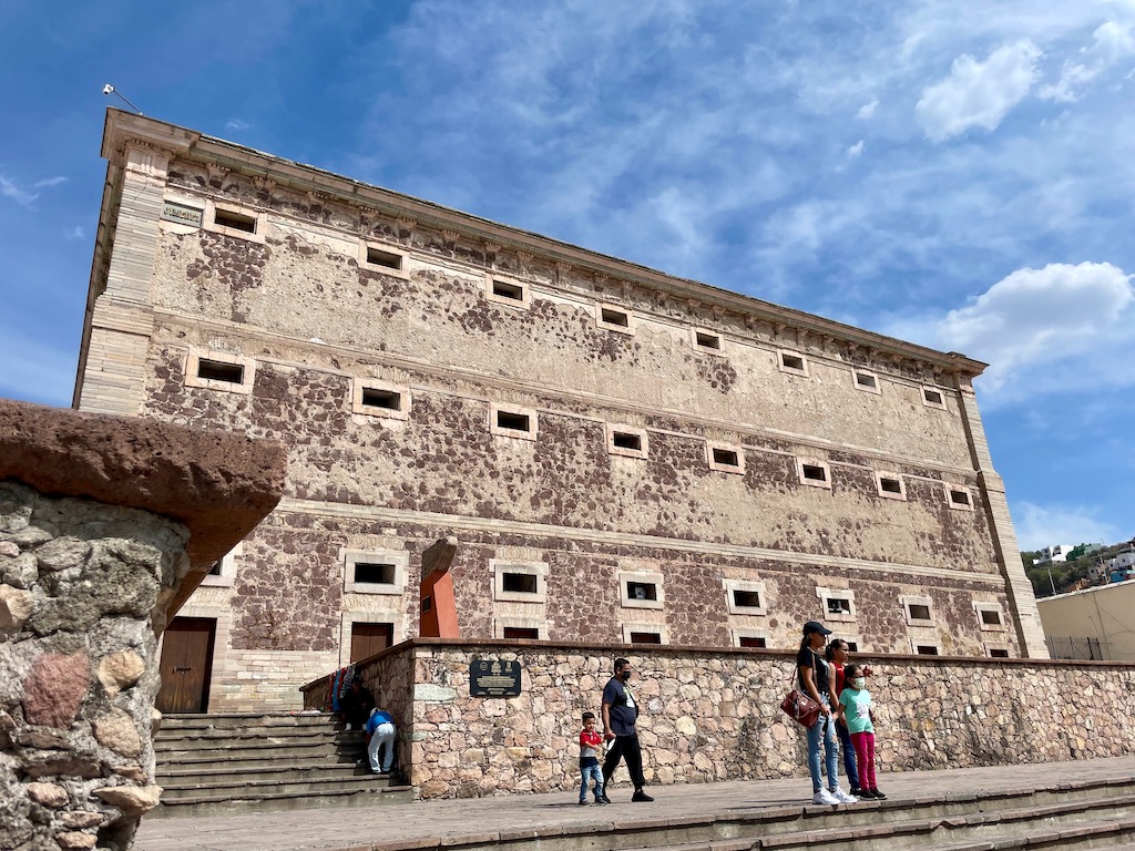 The Alhondiga is an imposing building