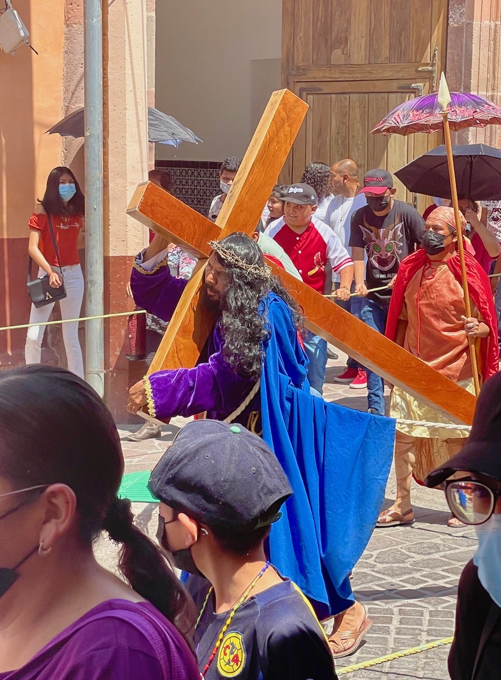We happened on a Holy Week procession