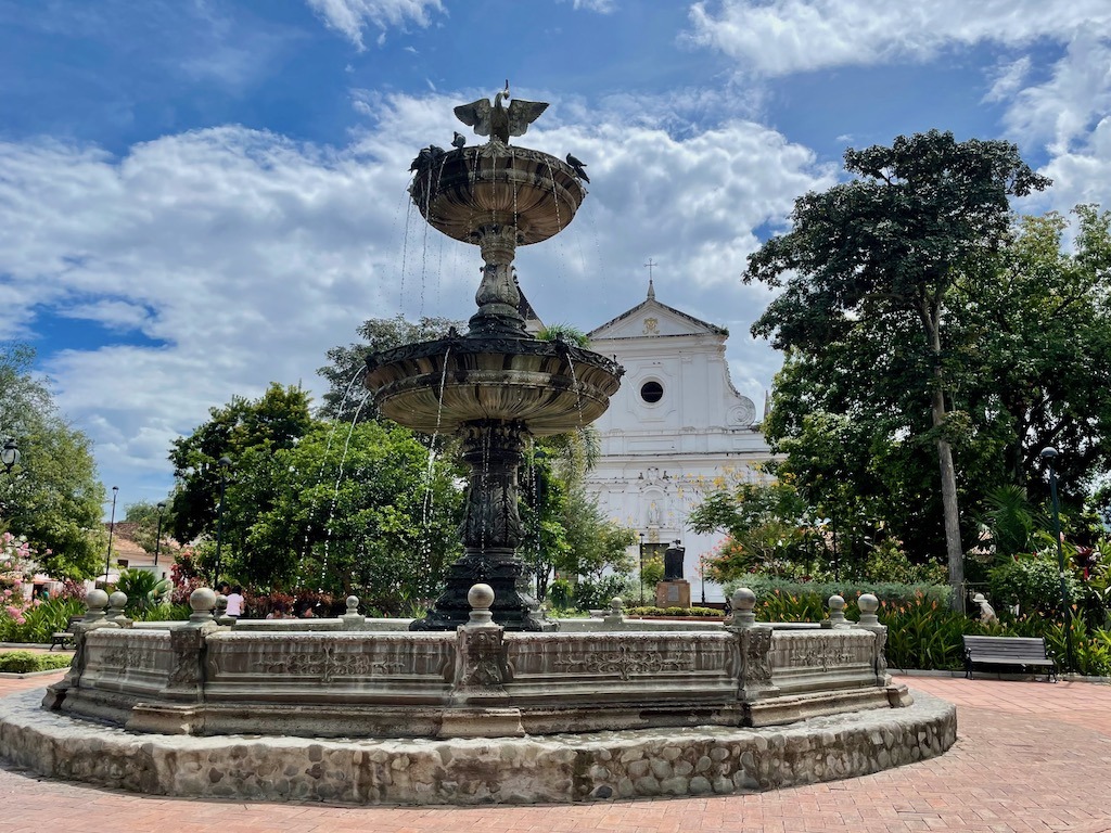 Plaza Mayor Simon Bolivar, the town's main plaza