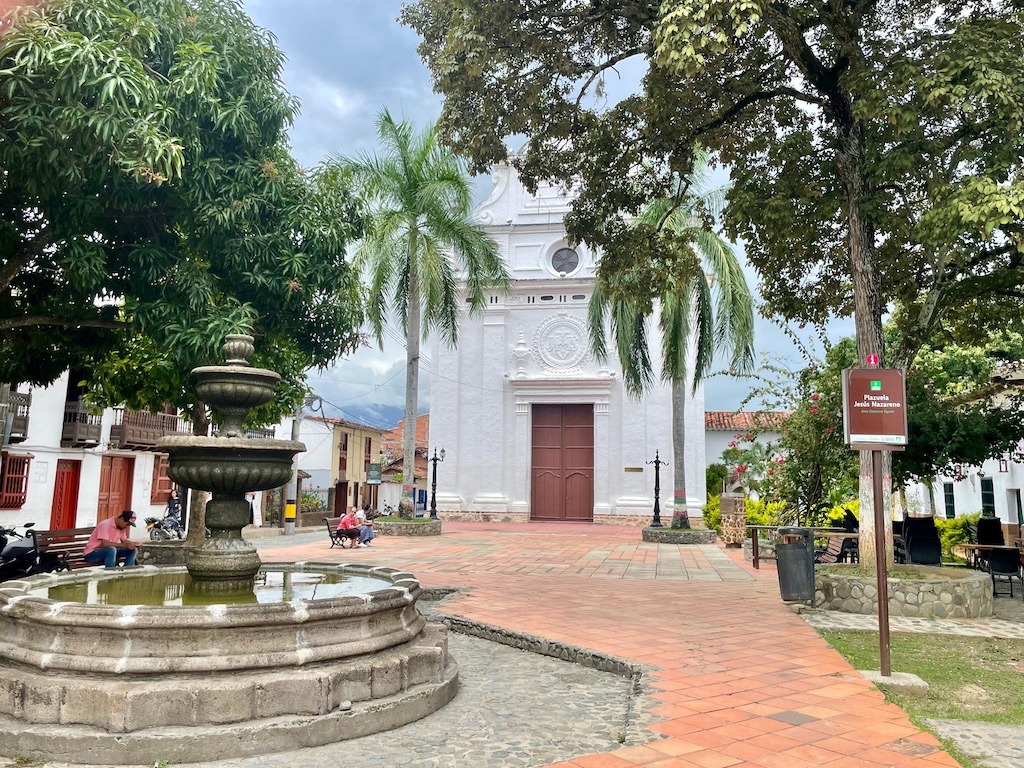 The Church of Jesus of Nazereth and its little plaza