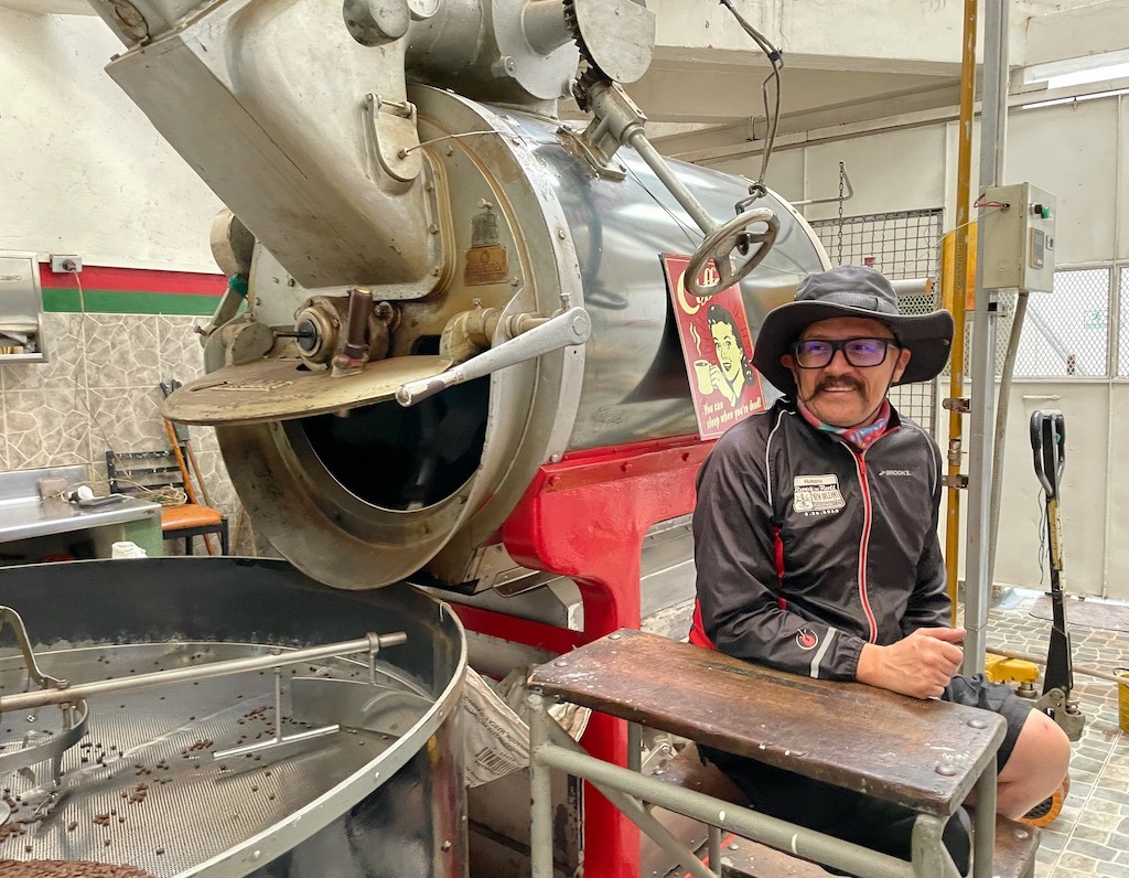 A stop at a small-production coffee roaster