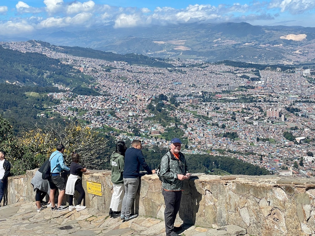The panoramic view from Bogota's Monserrate