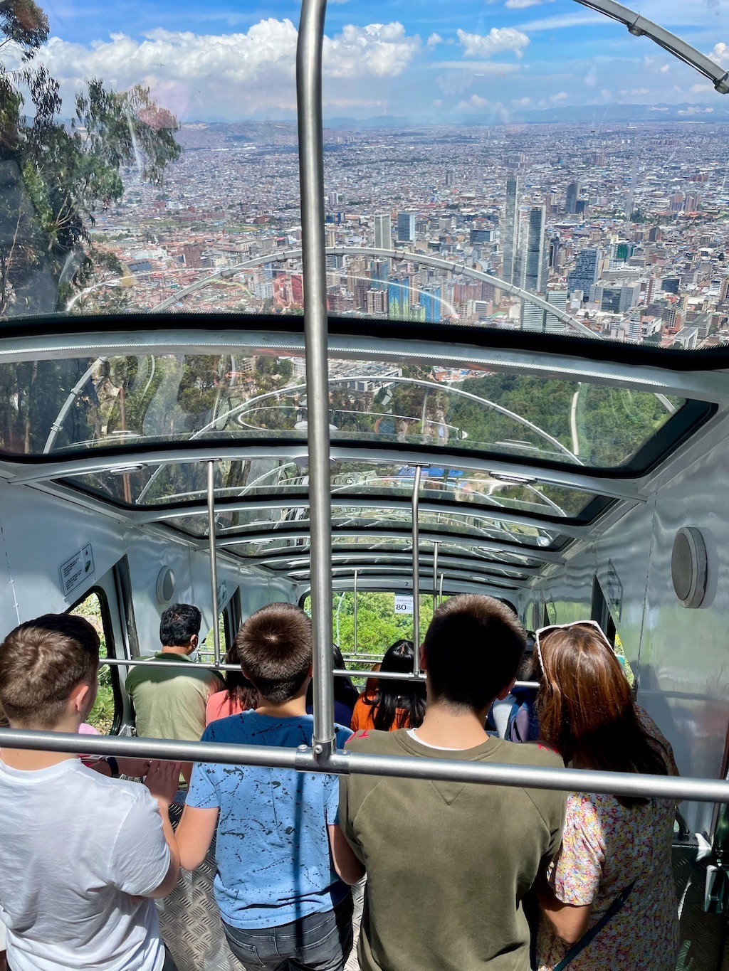 Riding the funicular back down