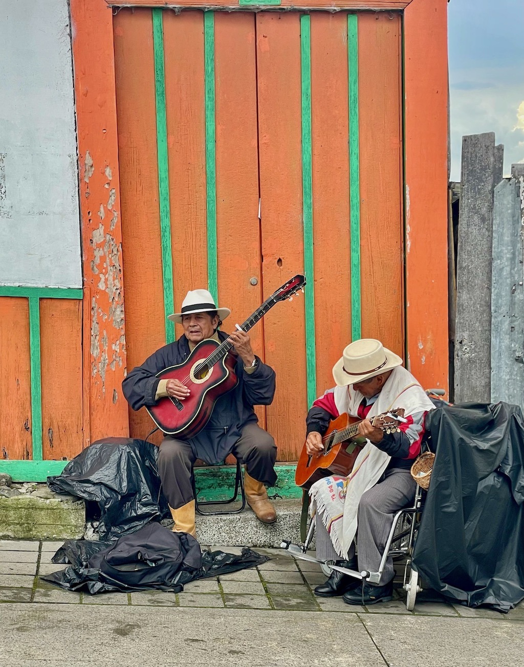 These buskers have been at it for a long time!