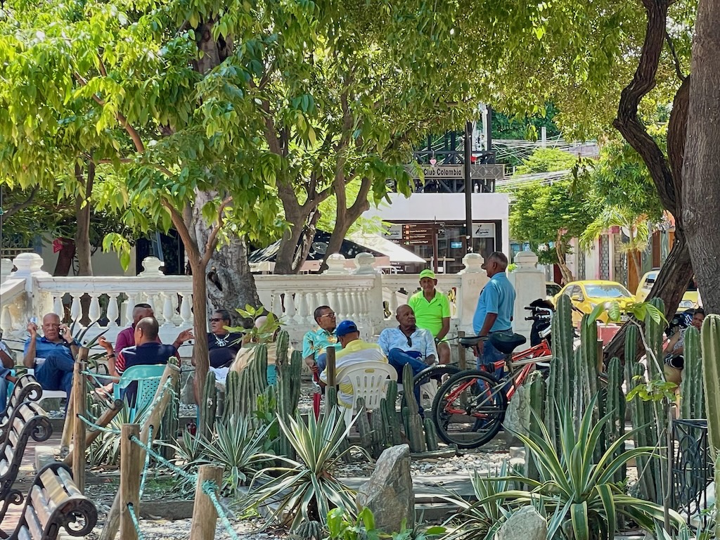 The scene at Parque de los Novios