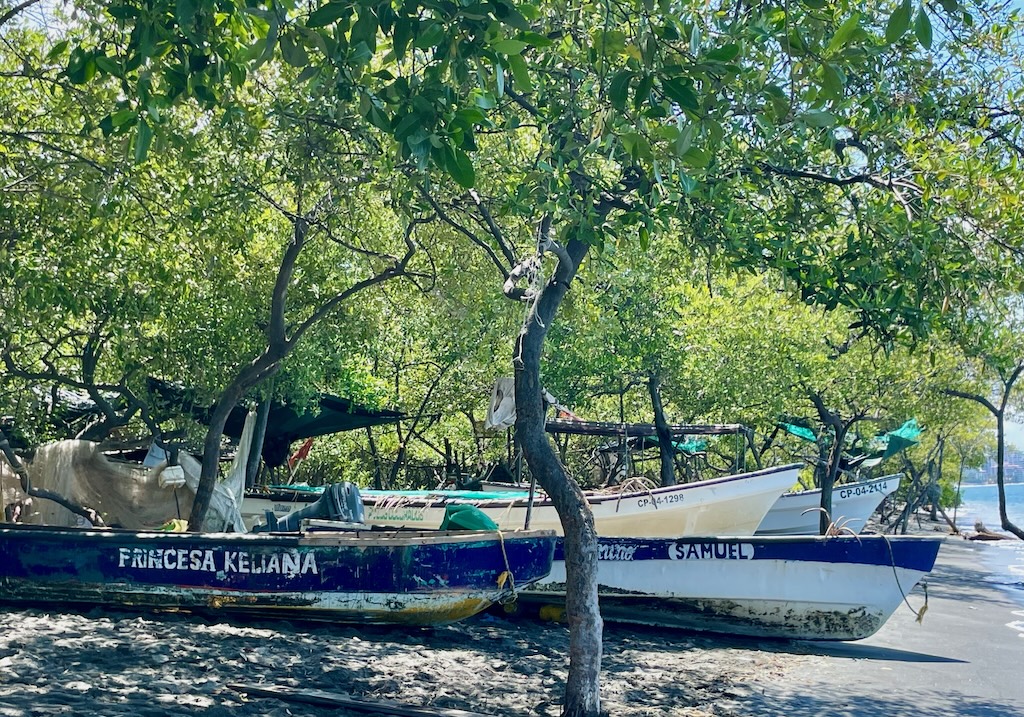 Fishing camp, just down the beach