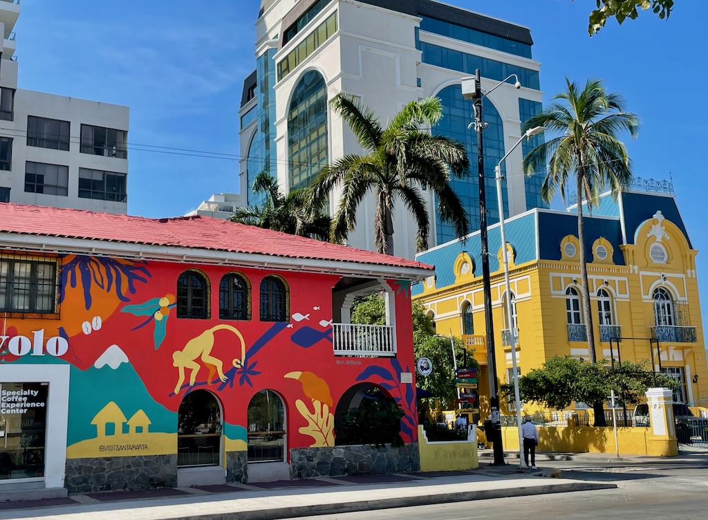 The brilliant Caribbean colors remind of of Cartagena.