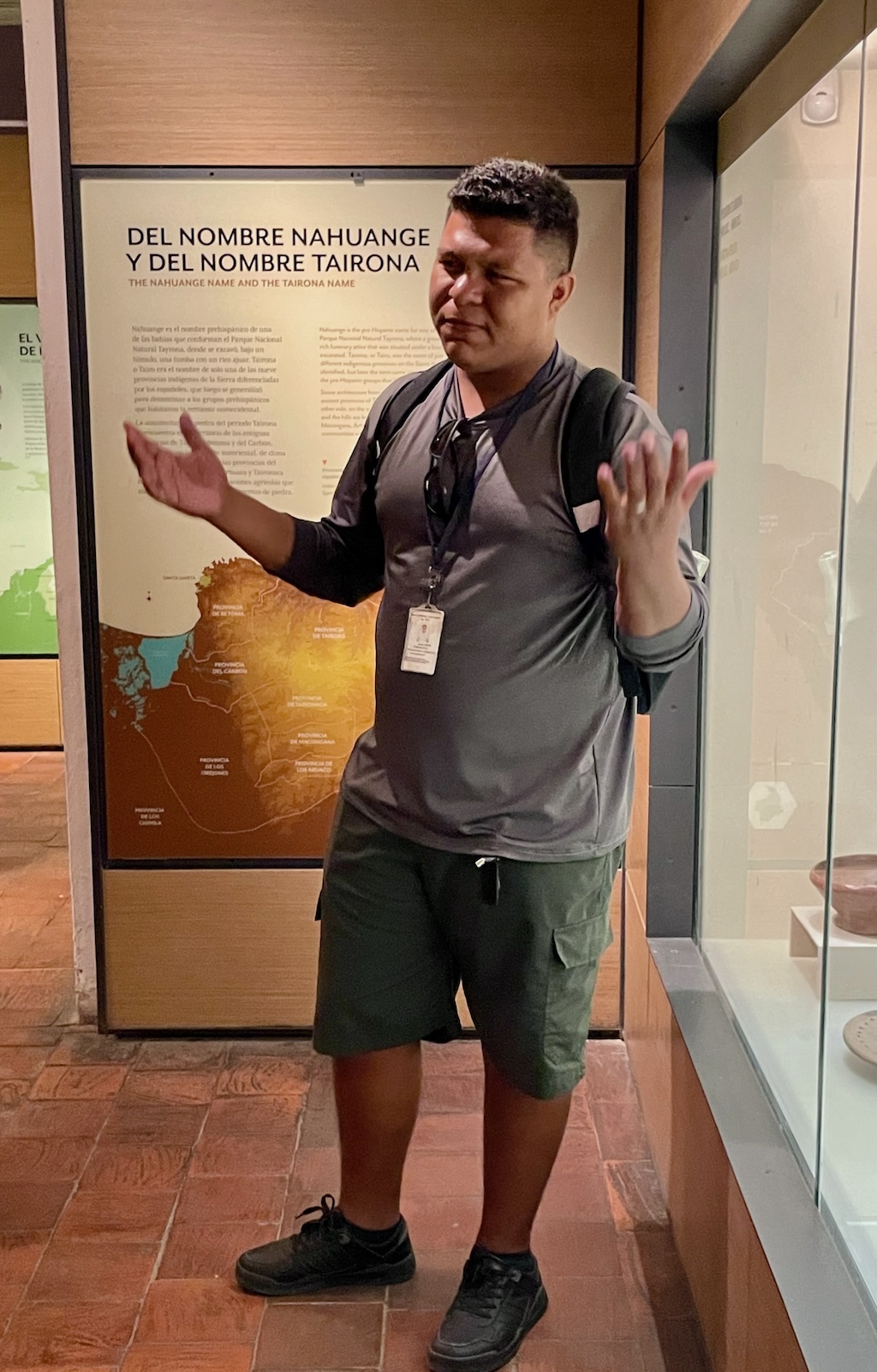 Javier gave us a guided tour through the Tairona Gold Museum, with great info about the history of the area's indigenous groups.