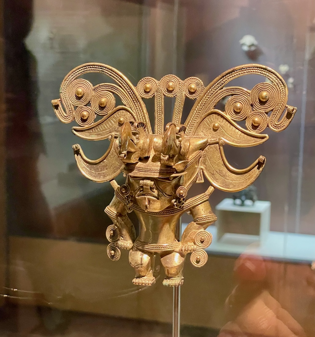 One of the fabulous pieces in the Gold Museum.