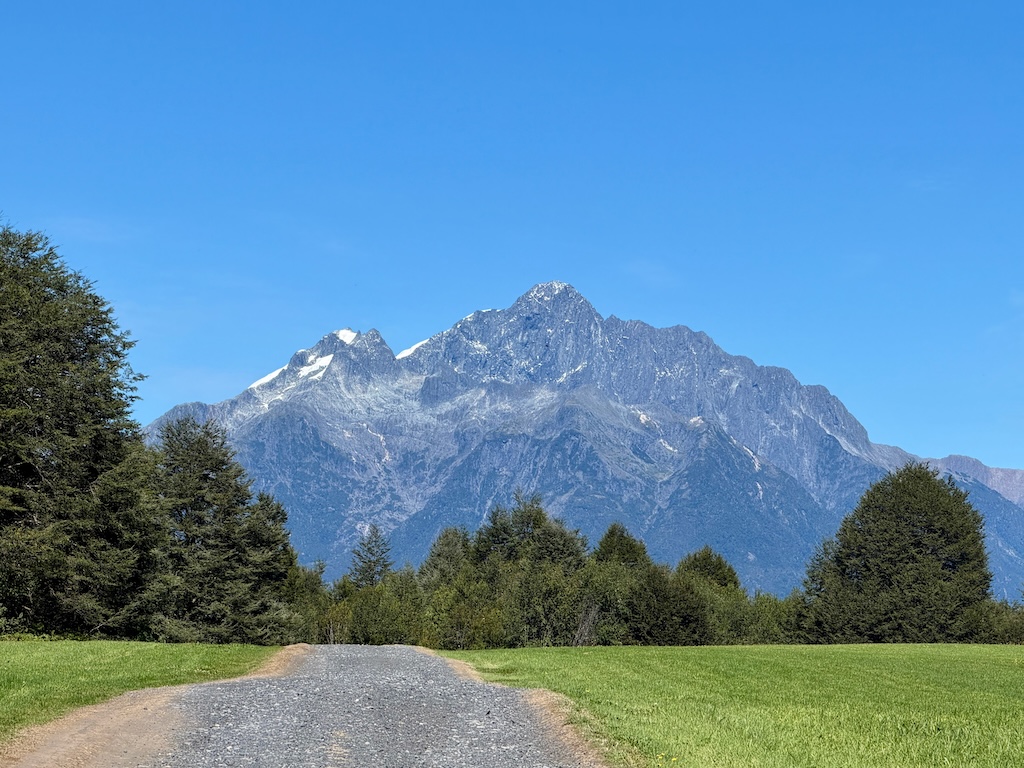 View of Volcan Corcovado from Pumalin's southern Sector Amarillo