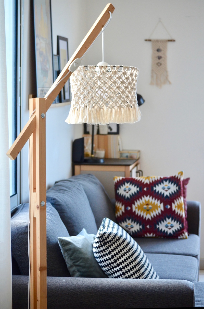 tutoriel abat jour en macramé La Tortue Fait maison