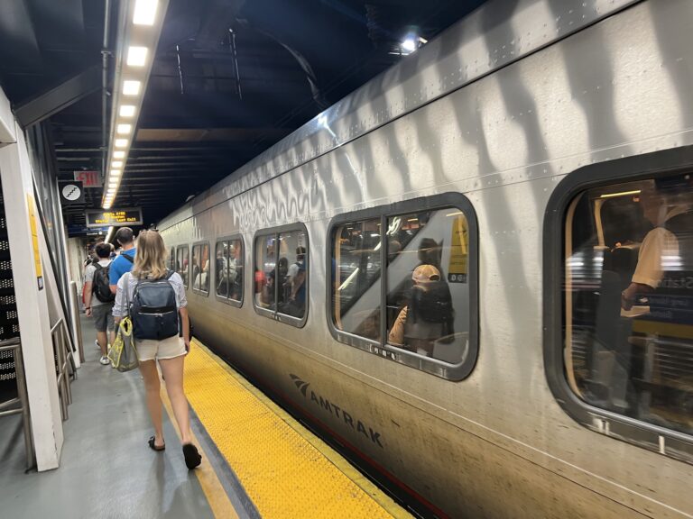 Taking the amtrak train from nyc to boston
