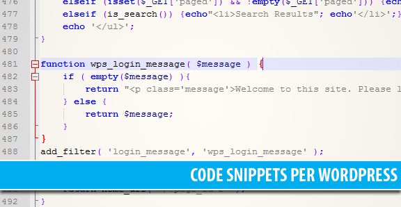 25+ WordPress Code Snippets interessanti 25+ WordPress Code Snippets interessanti