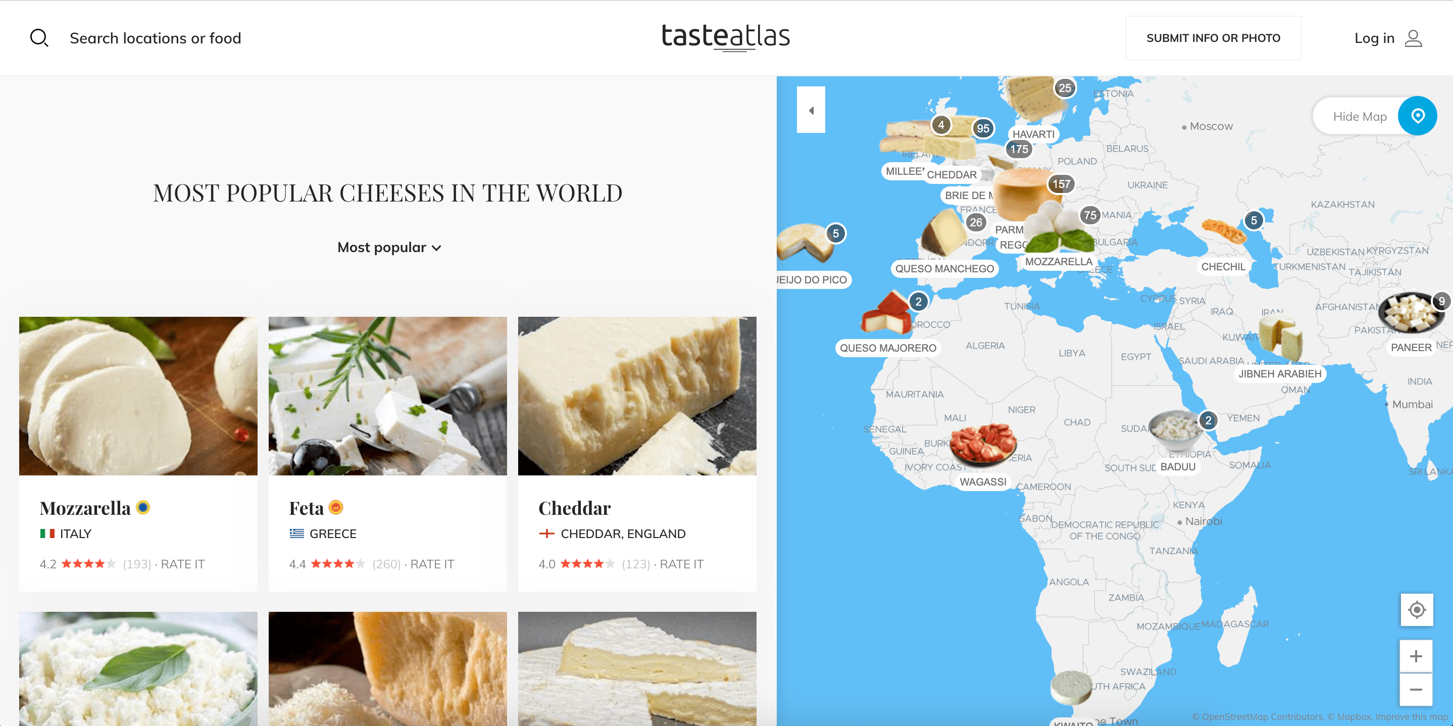 TasteAtlas An Interactive Map Of Food And Drink Art Sheep Best Cheeses Food Atlas 