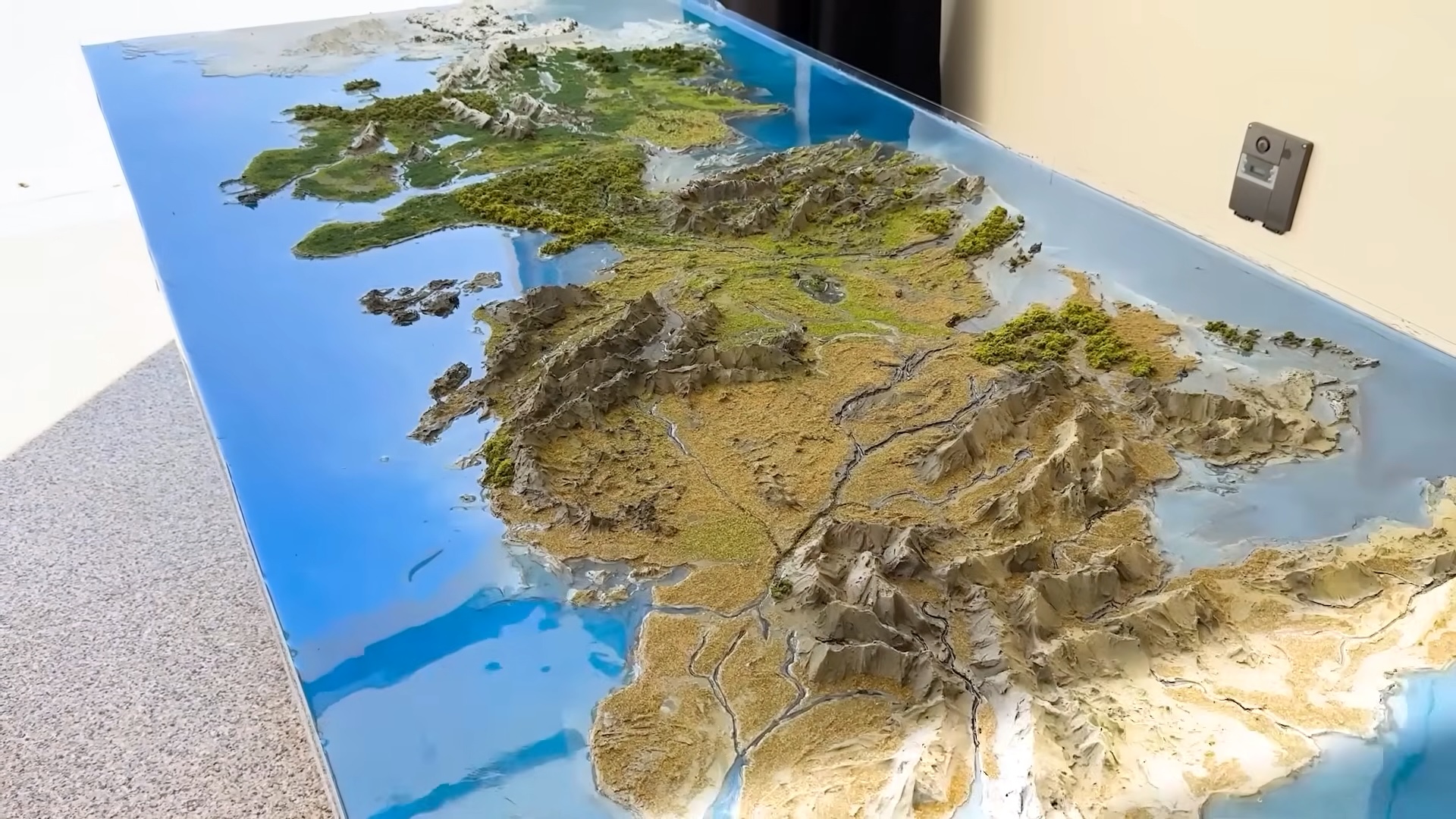 An Incredible 3D Raised Relief Map Of Westeros From Game Of Thrones Westeros 3D Map 