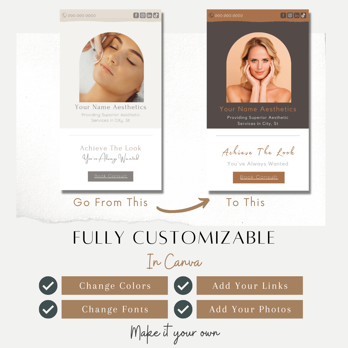 Landing Page Nurse Injector | Instagram Bio Booking Page | Link in Bio ...