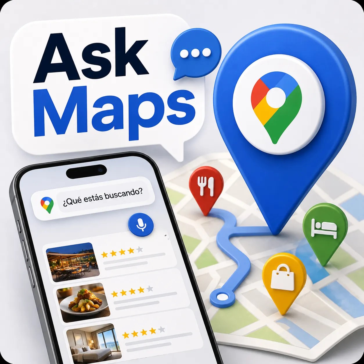 ask maps para posicionar a nivel local