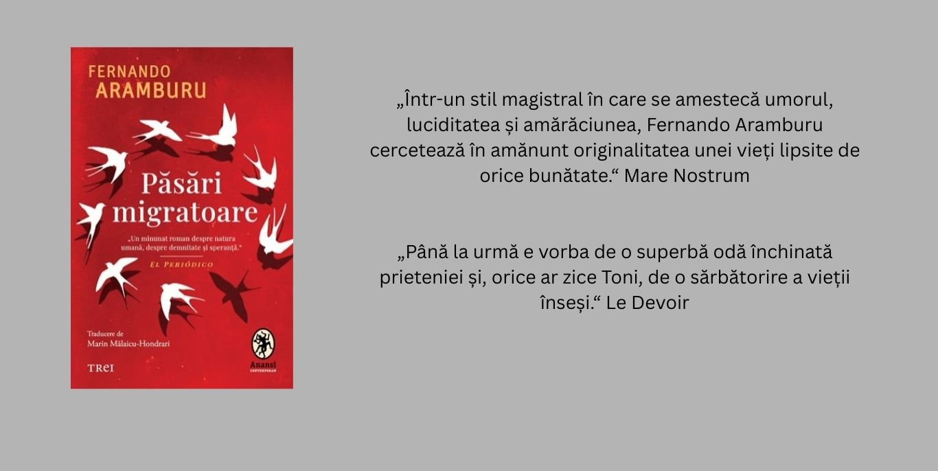 Book review: Păsări migratoare, Fernando Aramburu, ed. Trei