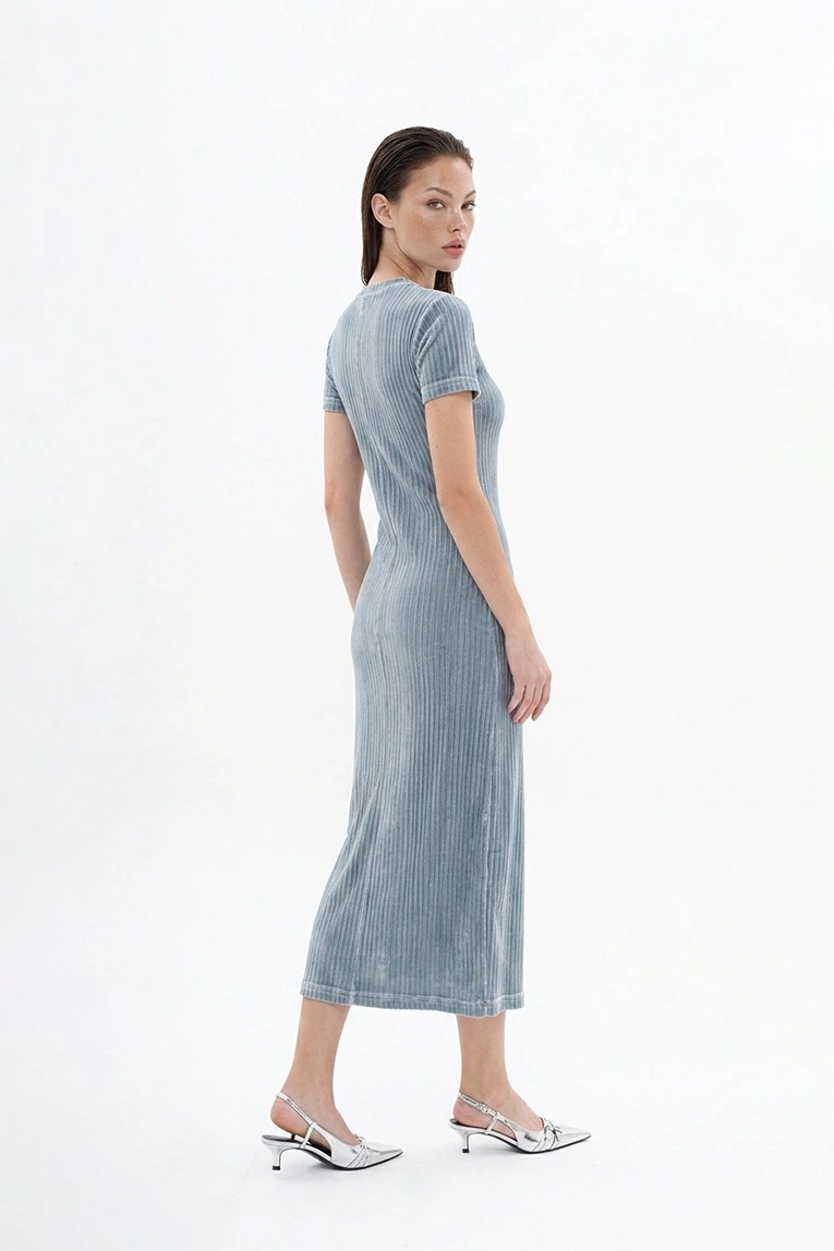 Bruméline Silvrée Long dress silver gray