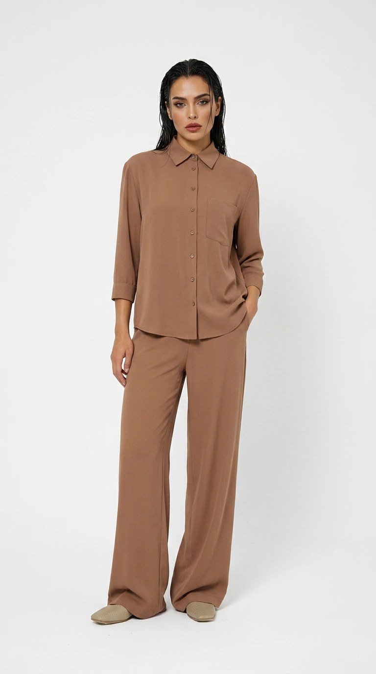 Noéline Sandy beige linen shirt laura rossa