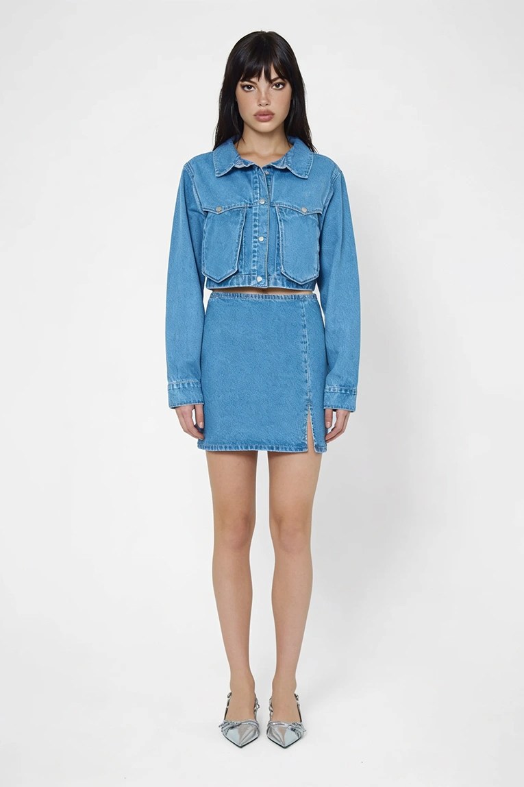 Denine Crop Denim jacket