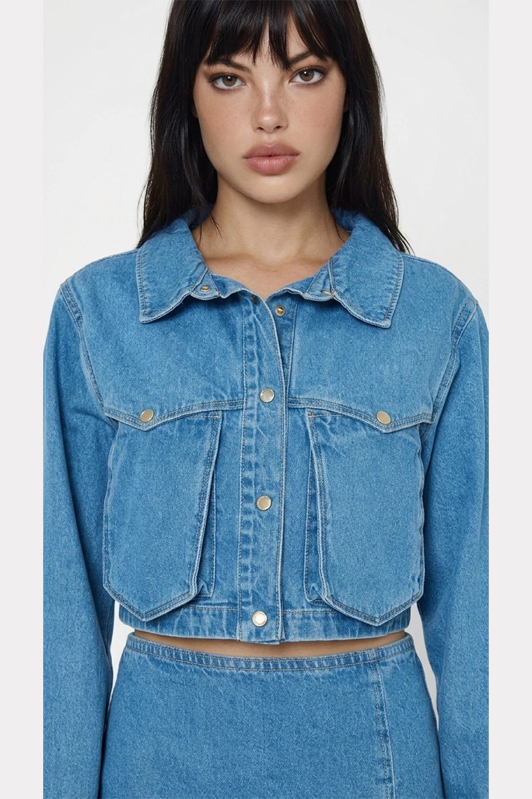 Denine Crop Denim jacket