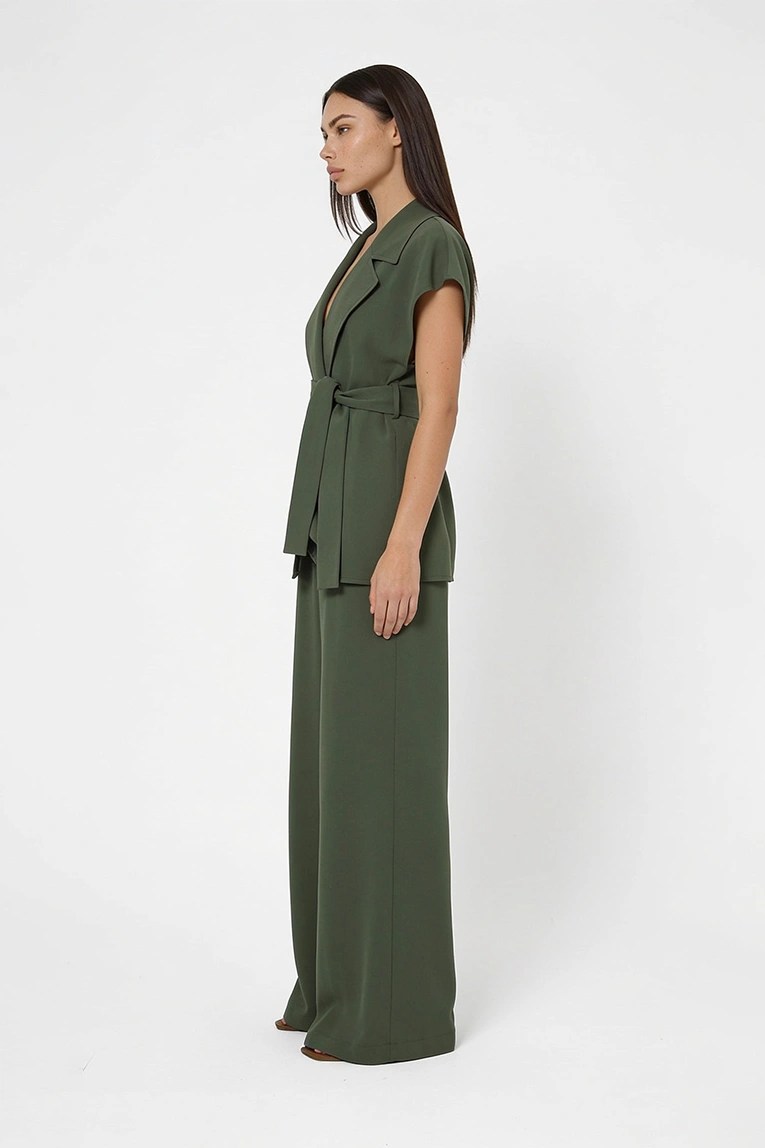 vaelle Short sleeveless kimono jacket