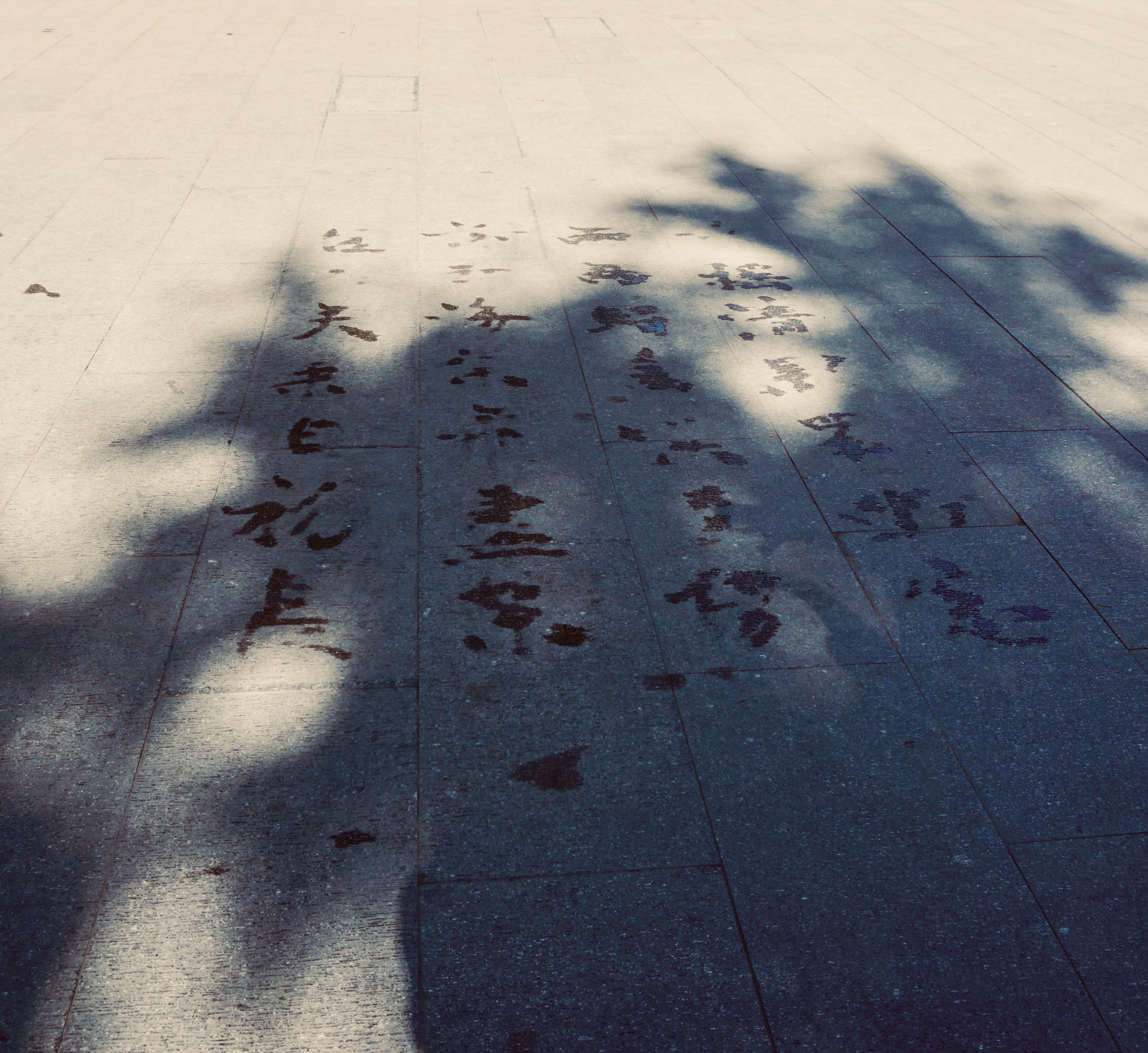 water calligraphy