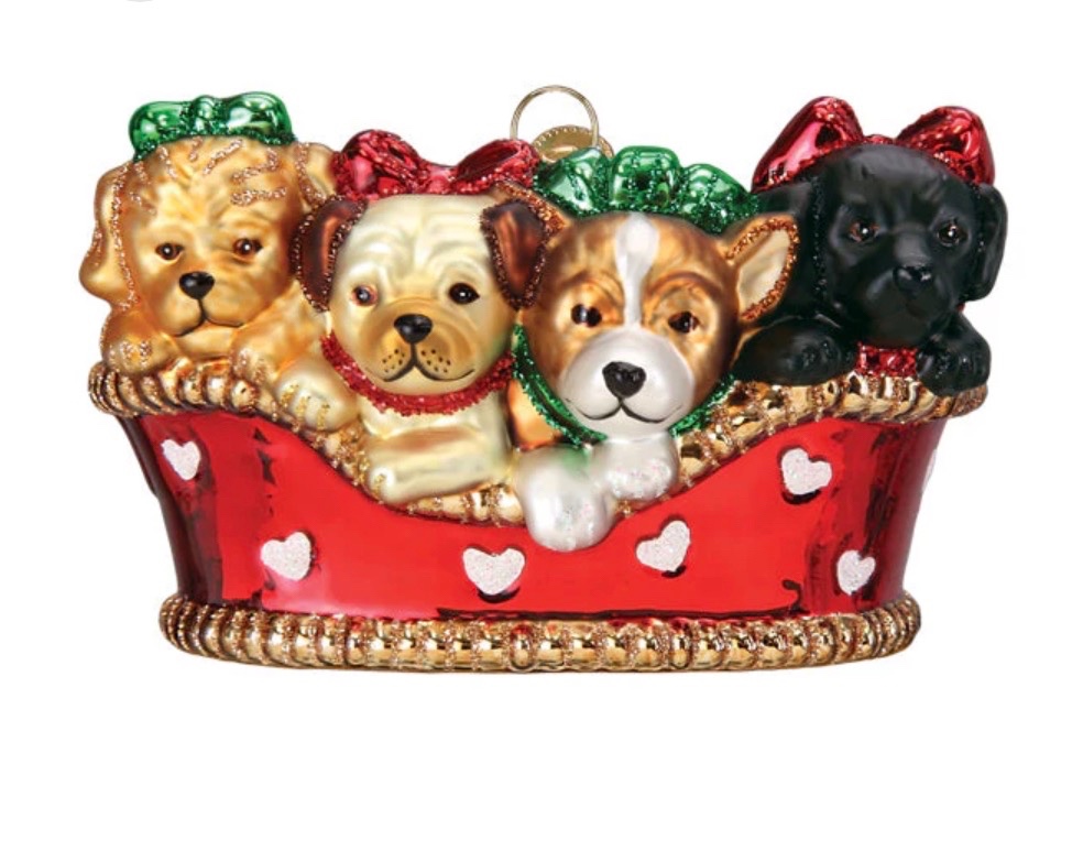 Puppies In A Basket