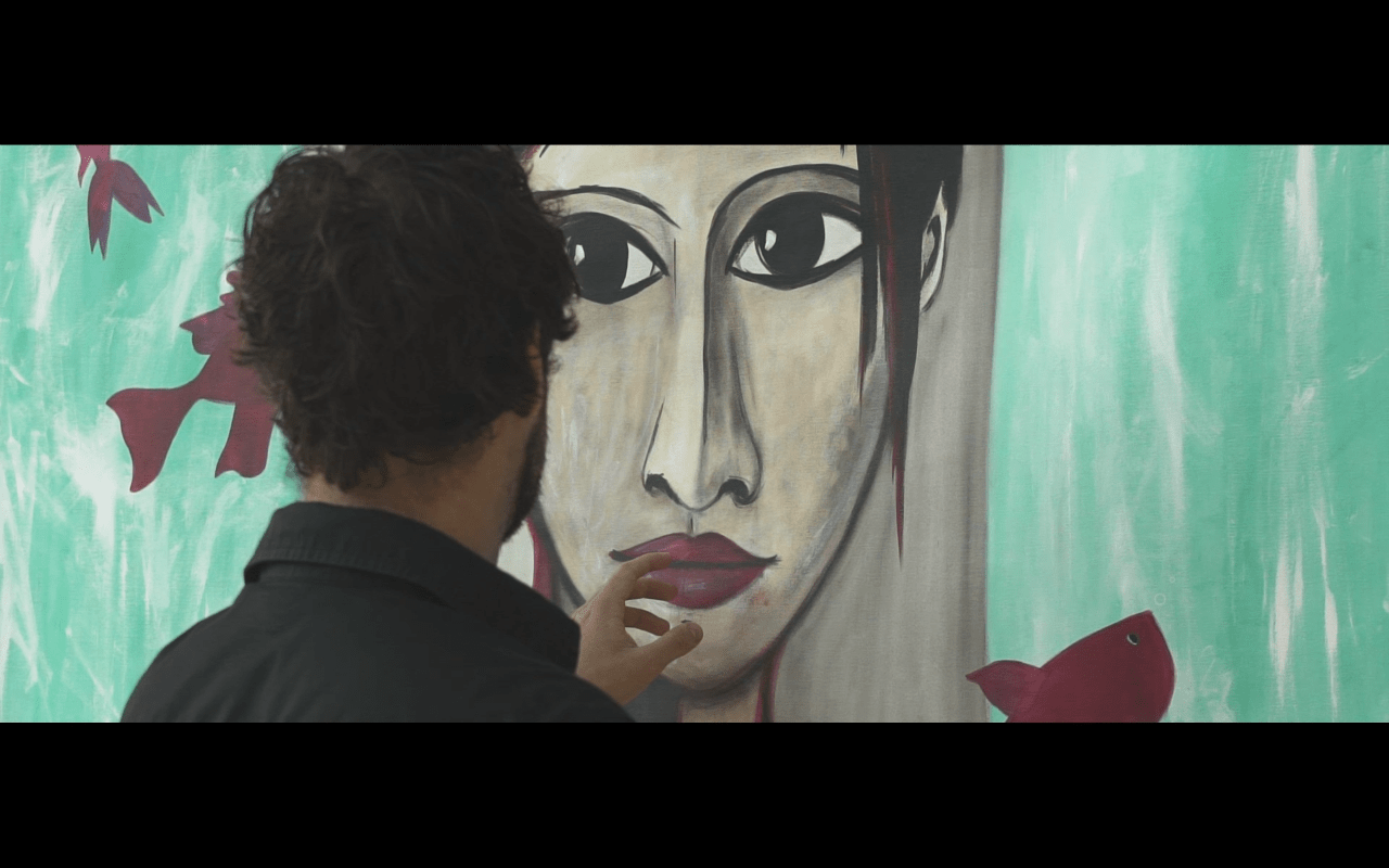 Immersion / LauWagon . Toile . 160 x 140 cm . Acrylique