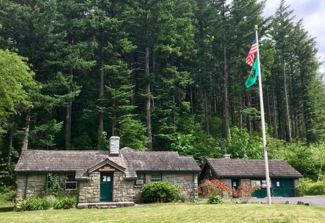 The Civilian Conservation Corps built park headquarters and other structures in the park, leaving a stunning architectural legacy. (Lauren Danner photo)