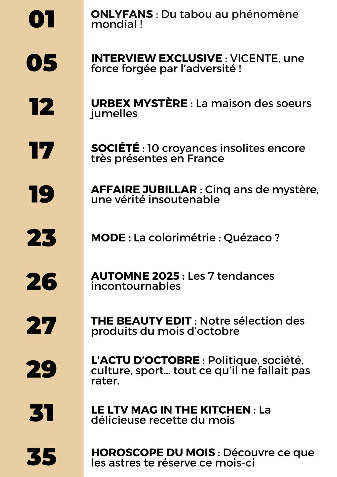 MAG OCTOBRE 2025