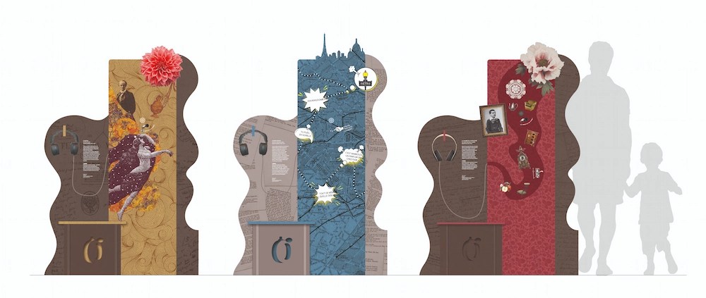 OSMO - modules de l'exposition immersive mêlant parfum et littérature